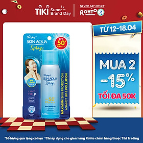 Xịt Chống Nắng Kháng Bụi Sunplay Skin Aqua Anti Pollution Spray SPF50+ Pa++++ 50g