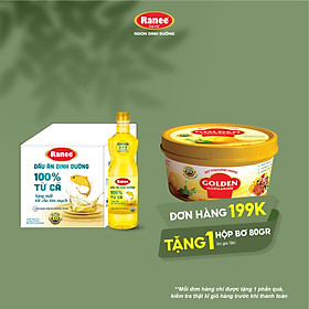 {Đơn 199k tặng hộp bơ 80g} Thùng dầu ăn dinh dưỡng Ranee 950ml (12 chai)