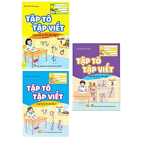 	Combo Tập Tô Tập Viết - Giúp Bé Tự Tin Vào Lớp 1 - Quyển 1+2+3 (Bộ 3 Cuốn - ND) 