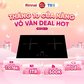 Bếp từ Rinnai RB-7012H-CB mặt kính Schott 2900W - Hàng chính hãng.