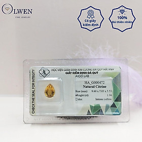 Viên đá thạch anh vàng ( citrine ) thiên nhiên HA_G000472