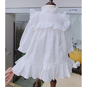 Váy bé gái  Set áo trắng bo viền đen kèm chân váy xếp ly siêu xinh cho bé  gái 1  7 Tuổi  Lazadavn