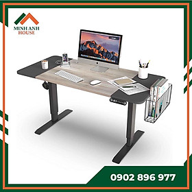 Mua Bàn làm việc học tập thông minh tự động điều chỉnh độ cao MS12  mặt bàn gỗ  khung bàn phủ sơn tĩnh điện