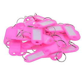 100pcs Removable Waterproof Key Tags ID Name Card Tags Mark Label Blue