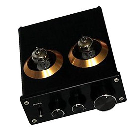 HiFi 6J1 Value Tube Preamplifier Amplifiers Treble & Bass Tone Control Black