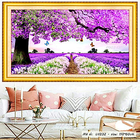 Mua Tranh đính đá phong cảnh cây tình yêu 110*60cm - tự đính