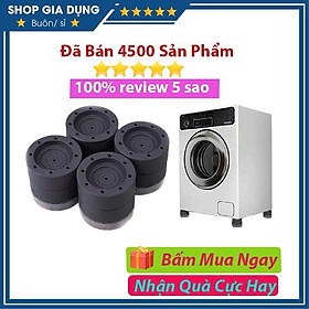 Bộ 4 Miếng Đệm Cao Su Chống Rung, Chống Ồn Máy Giặt Siêu Bền