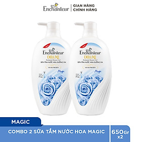 Combo 2 Sữa tắm hương nước hoa Enchanteur Magic 650gr/ Chai