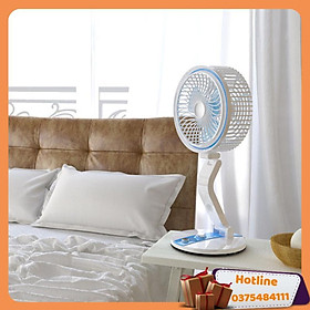 Mua Quạt Tích Điện Gấp Gọn Cao Cấp Có Đèn Rất Là Đẹp Và Còn Mát - Hàng Loại 1
