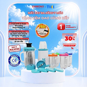 Máy Xay Đa Năng SHIMONO SKP2000 Xay Ép Băm Cốc Nhựa Kháng Vỡ Sử Dụng Được Trong Lò Vi Sóng Cao Cấp Hàng chính hãng