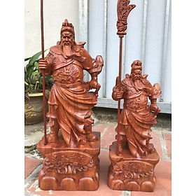 Mua Tượng quan công cầm đáo đứng trên gốc cây tùng kt cao 40