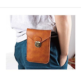 Mua bao da điện thoại đeo thắt lưng 2 ngăn kiêm để thẻ
