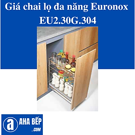 GIÁ CHAI LỌ ĐA NĂNG NAN DẸT 3 TẦNG INOX SUS304HL EU2.30G.304. Hàng Chính Hãng