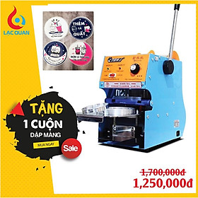 Máy Dập Nắp Cốc, Máy Ép Miệng Cốc Trà Sữa ETON - D7 - TẶNG 1 CUỘN MÀNG DẬP