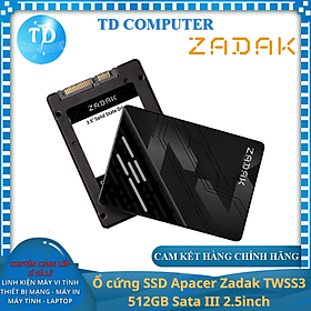 Mua Ổ cứng SSD Apacer Zadak TWSS3 512GB Sata III 2.5inch - Hàng chính hãng NetWork Hub phân phối
