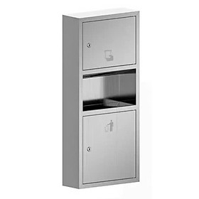 Mua Hộp đựng giấy kết hợp thùng rác  chất liệu SUS304  màu Inox  kích thước 750*300*140mm  hiệu Trevi