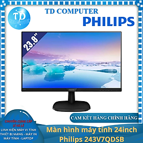 Mua Màn hình máy tính 24inch Philips 243V7QDSB (23.8  IPS FHD 75Hz  HDMI+VGA+DVI-D) - Hàng chính hãng DigiWorld phân phối
