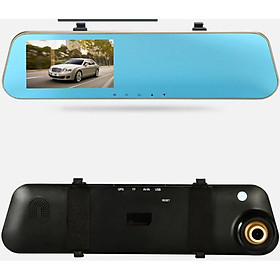Mua Camera hành trình tích hợp kính chiếu hậu và camera lùi Led ( Cao cấp có vạch kẽ đường)