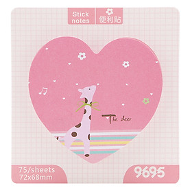 Giấy Note Tim Hình Thú No.1045
