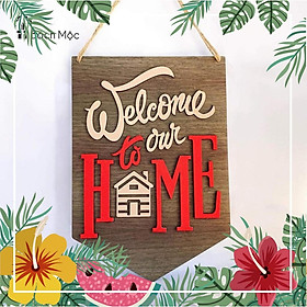 Mua Bảng gỗ decor  bảng gỗ wellcome