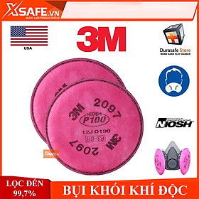 Mua Phin lọc 3M 2097 (1 cặp) lọc hơi khói hàn bụi siêu vi - dùng cho mặt nạ phòng độc 3M 6200 3M 7502 3M 6800