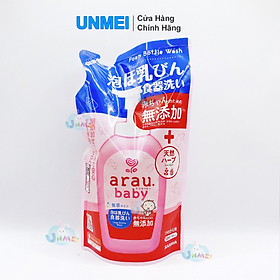 Nước Rửa Bình Sữa Arau Baby Cho Bé Thảo Mộc An Toàn Chai 500ml/ Túi 450ml