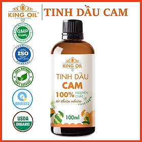 Tinh dầu Vỏ Cam ngọt nguyên chất 100% từ thiên nhiên, thơm phòng, xông phòng, đuổi muỗi, khử mùi - KingOil