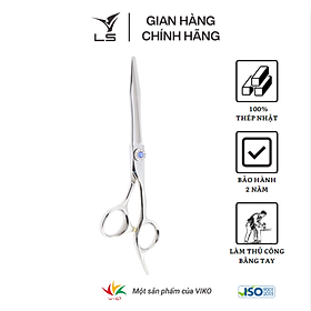 Kéo cắt tóc LS lưỡi thẳng quai offset vênh đỡ ngón cố định FA53/6.25