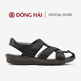 Giày Sandal nam rọ Đông Hải da bò cao cấp thiết kế ấn  tượng nam tính - S1126