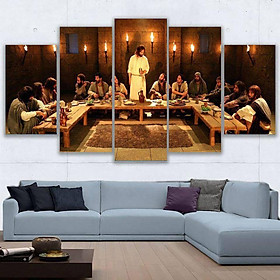 Bộ 5 tranh tráng gương chúa Giêsu và 12 tông đồ trang trí phòng thờ(kèm đinh treo)