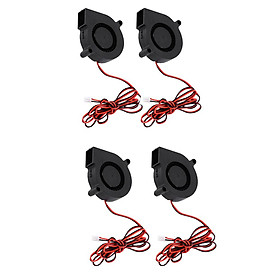 4 Pieces Silent Radial Blower Fan Cooling Fan DC 24V for 3D Printer