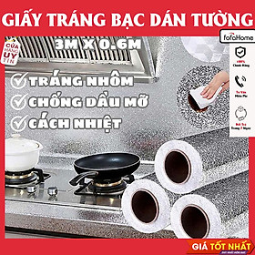 Mua Giấy Bạc Dán Bếp Cách Nhiệt Chống Dầu Mỡ Dễ Lau Chùi Cuộn Decal Dán Tường Nhà Bếp Chống Thấm Bền Đẹp 1 Cuộn Kích Thước 3x0.6M