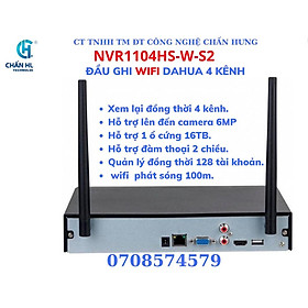 Mua Đầu ghi hìnhDAHUA NVR1104HS-W-S2  IP Wifi 4 kênh - Hàng chính hãng