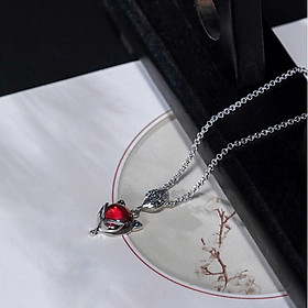 Vòng cổ hồ ly đá thạch lựu đỏ