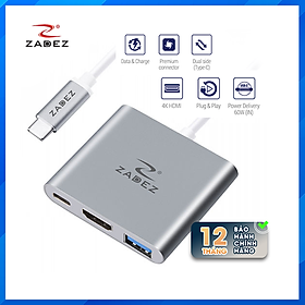 Mua Bộ chuyển đổi Type-C Hub ZADEZ ZAH-513 (3 trong 1)-HÀNG CHĨNH HÃNG