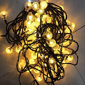 Bộ đèn bóng bi bọt nước dài 10m trang trí cây thông Giáng sinh Noel, trang trí cây mai cây đào Tết