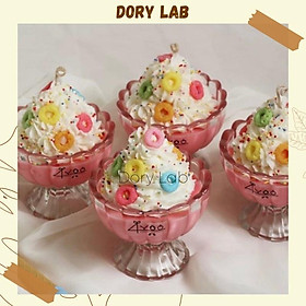 Mua Nến Thơm Ly Kem Dâu Topping Kẹo Vòng Màu Sắc  Quà Tặng  Phụ Kiện Trang Trí - Dory Lab
