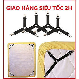 Combo 4 Dây Chằng Cố Định Góc Nệm Vải Thun Inox Bền Chắc