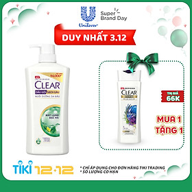 Dầu Gội Sạch Gàu CLEAR Mát Lạnh Bạc Hà (900g)