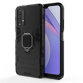 Ốp lưng cho Xiaomi Redmi 9T Note 9 4G iron man chống sốc kèm nhẫn xoay chống xem video bảo vệ camera
