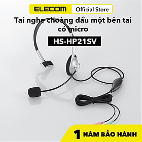 Mua TAI NGHE CHOÀNG ĐẦU CÓ MIC ELECOM HS-HP21SV - Hàng chính hãng