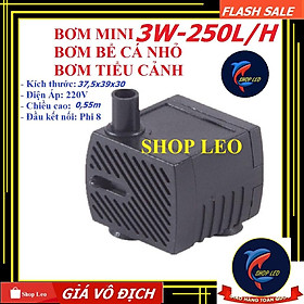 Bơm mini 3W- 180L/h - dùng cho thác nước tiểu cảnh - phụ kiện thủy sinh - shopleo