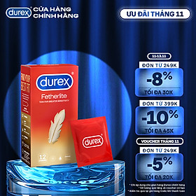 Bao cao su Durex Fetherlite Hộp 12 Bao