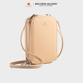Túi Yuumy ( Thời trang nữ đựng điện thoại - Túi đeo chéo da Seasand YN244 ) - Kem