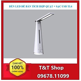 Mua ĐÈN LED ĐỂ BÀN TÍCH HỢP QUẠT + SẠC USB TL6