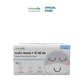 Khẩu trang y tế trẻ em 3 lớp Pharmacity ngăn bụi bẩn và lọc khuẩn trên 99%