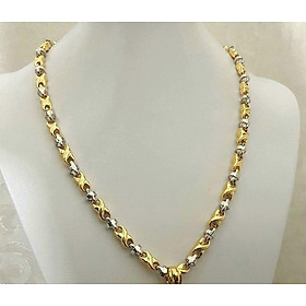 Dây chuyền nam mạ vàng 24k hình số 8 mã D18