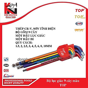 Mua Bộ lục giác bi 9 cây màu Top