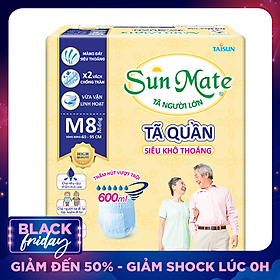 Tã Quần Người Lớn Sunmate Khô Thoáng M8 (8 Miếng)