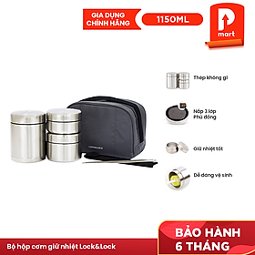 Bộ Hộp Cơm Giữ Nhiệt Lock&Lock LHC8016 (1150ml)